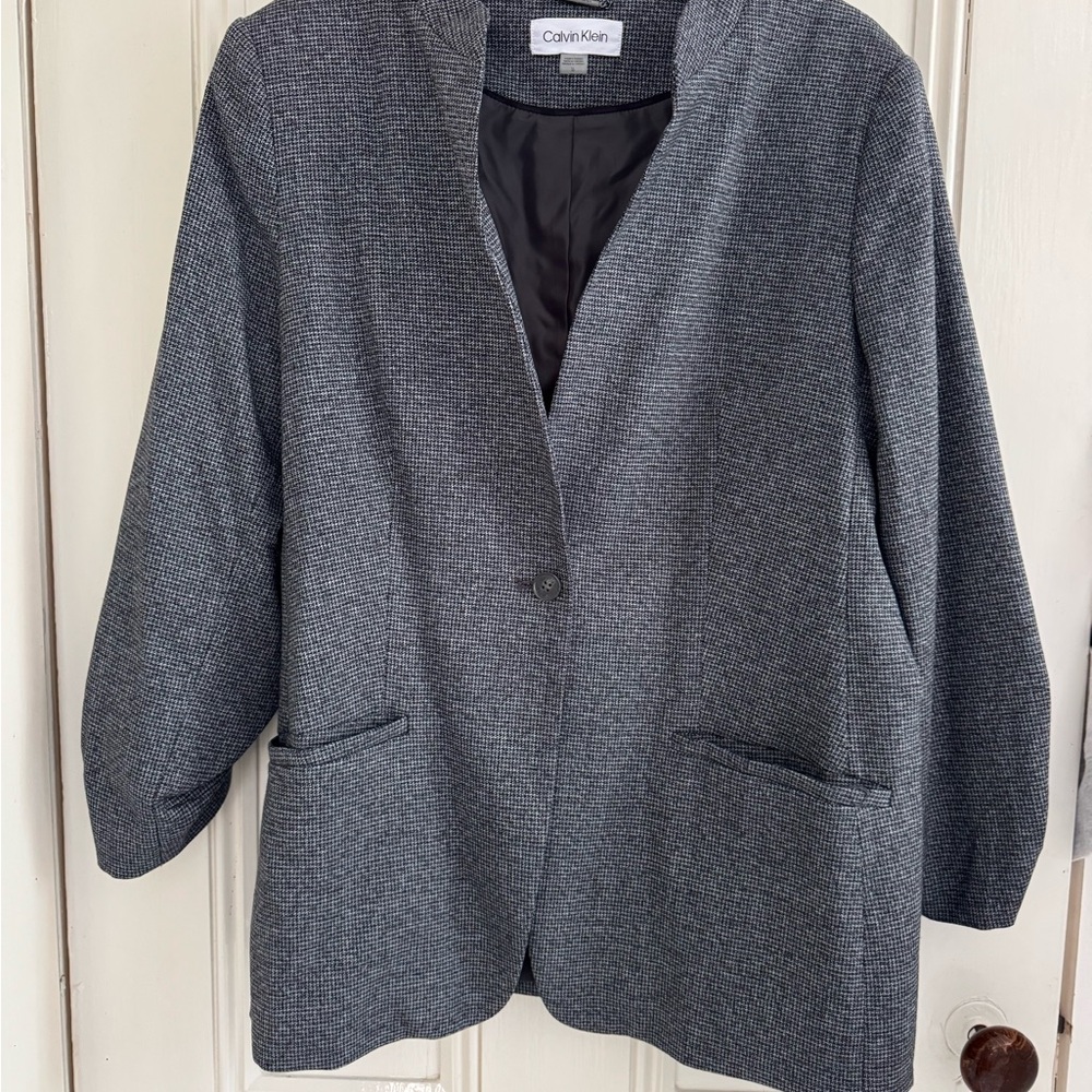 Calvin Klein Women's Charcoal Blazer